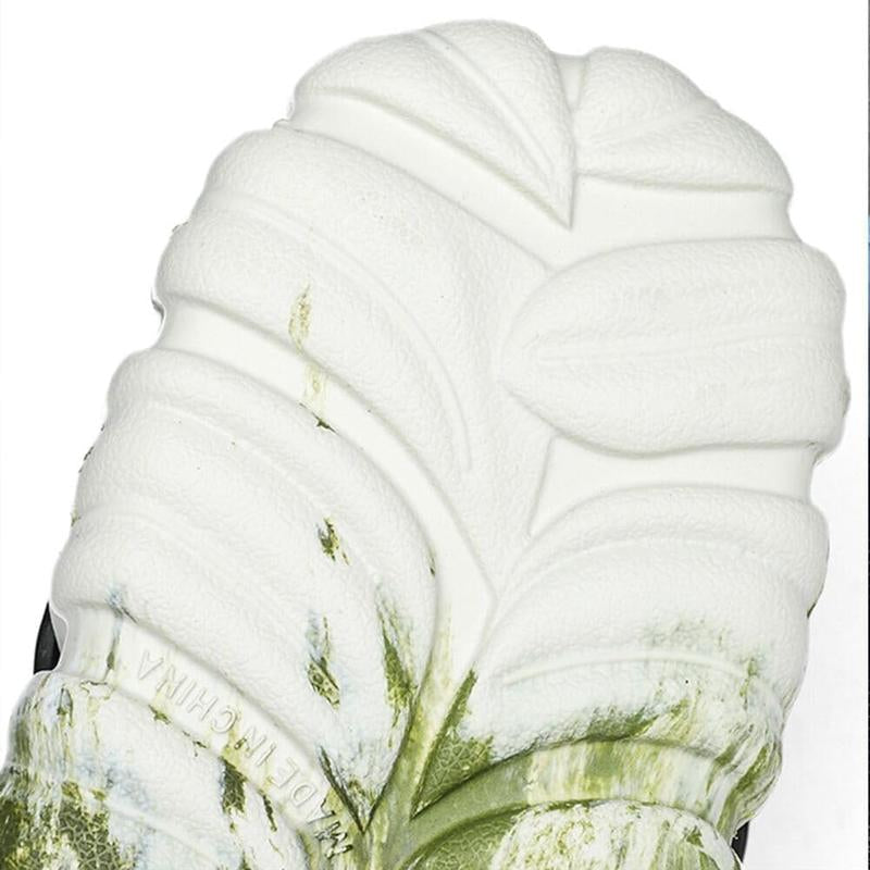 Variegated Monstera Shoes, Monstera Slippers for Women Men, Soft Non Slip Breathable Beach Monstera Slides