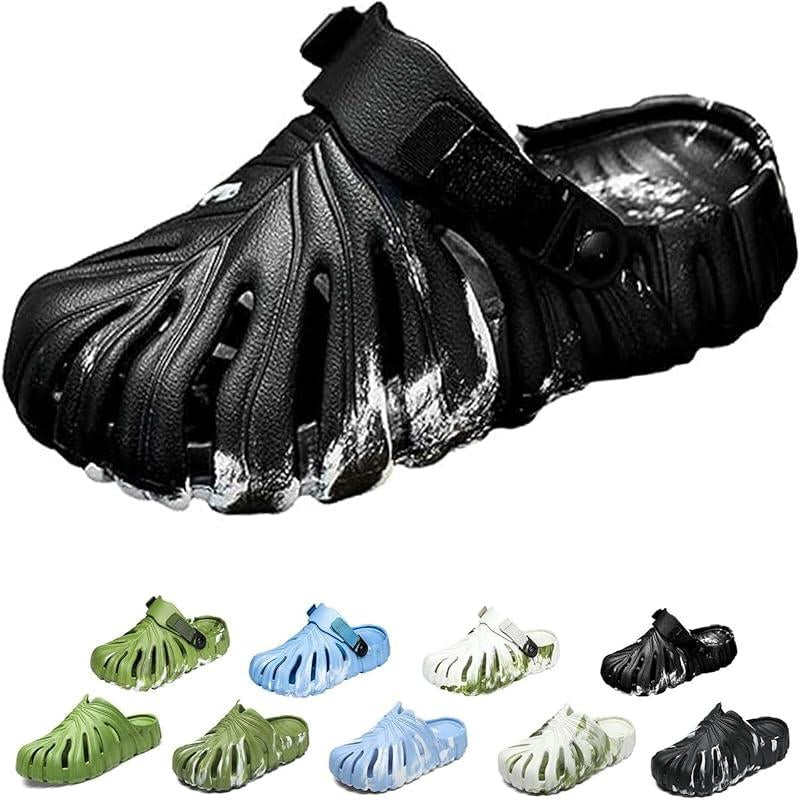 Variegated Monstera Shoes, Monstera Slippers for Women Men, Soft Non Slip Breathable Beach Monstera Slides