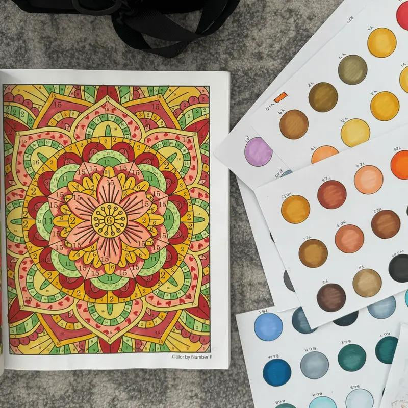 Color by Number for Adults:75 Beautiful Pictures Designed for Fun,Adult Relaxation & Stress Relief Coloring for Hours on End
