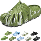 Variegated Monstera Shoes, Monstera Slippers for Women Men, Soft Non Slip Breathable Beach Monstera Slides