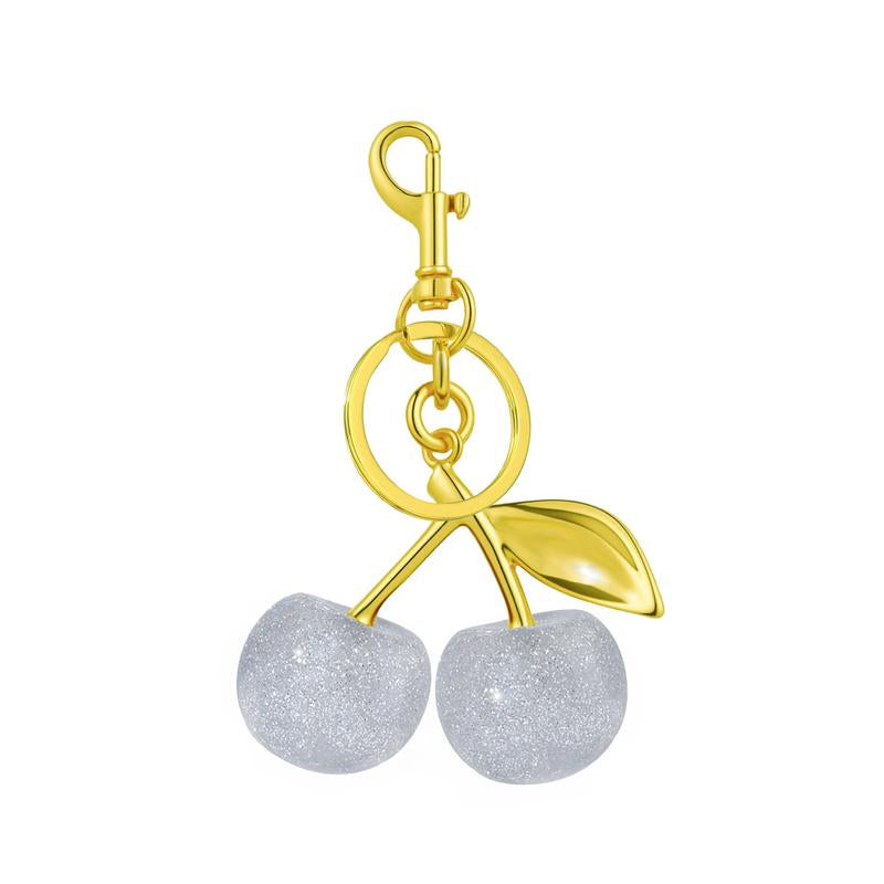 Keychain Cherry Bag Charm Wallet, Keychain Women Cute - Car Key Decoration for Leather Handbags, Cute