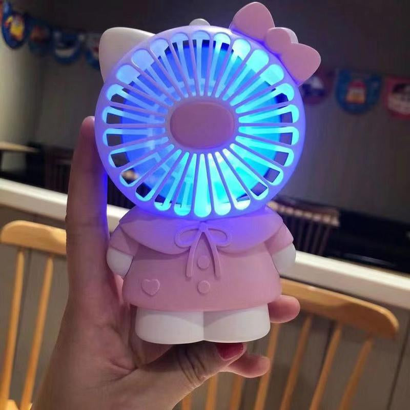 Handheld Mini Silent Fan USB Rechargeable Student Dormitory High Wind Fan Student Heat Relief Portable