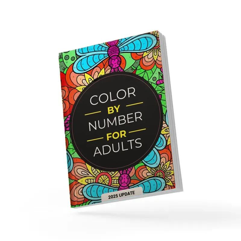 Color by Number for Adults:75 Beautiful Pictures Designed for Fun,Adult Relaxation & Stress Relief Coloring for Hours on End