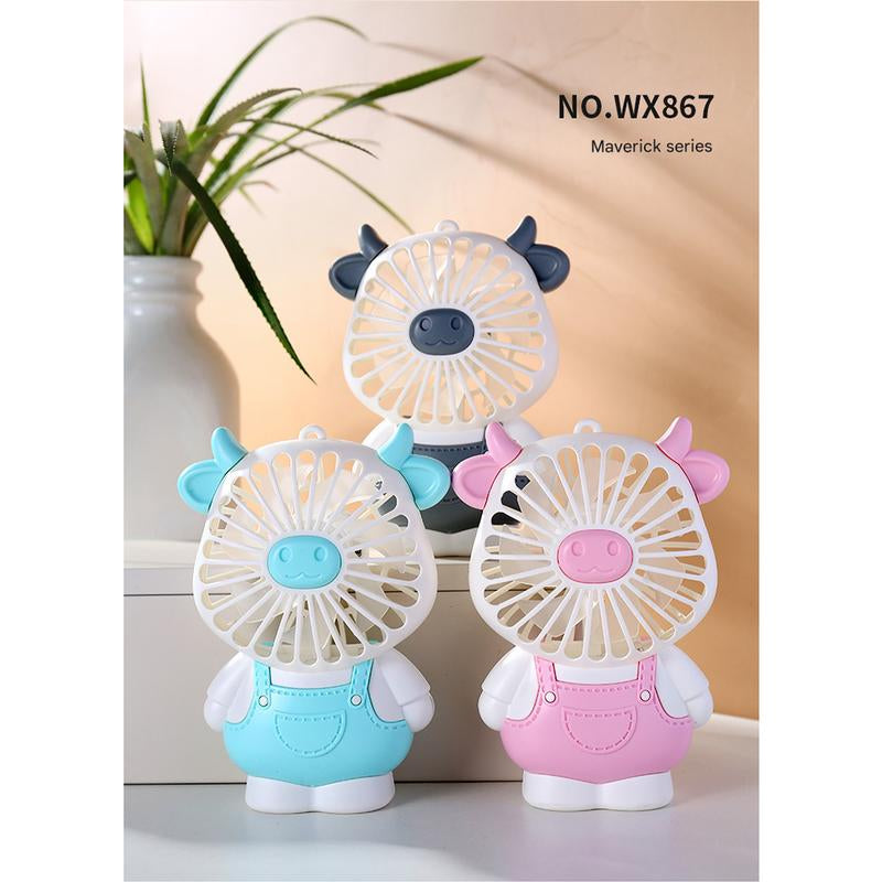 Handheld Mini Silent Fan USB Rechargeable Student Dormitory High Wind Fan Student Heat Relief Portable