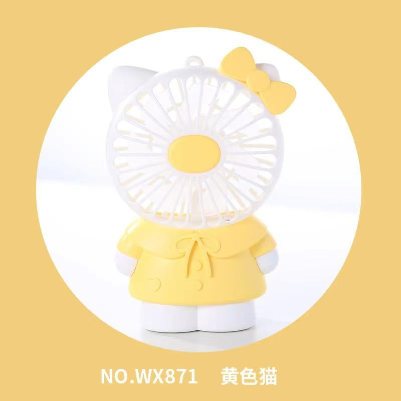 Handheld Mini Silent Fan USB Rechargeable Student Dormitory High Wind Fan Student Heat Relief Portable