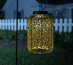 Girl Next Door 12" Tall Illuminated Fall Harvest Leaves Lantern