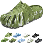 Variegated Monstera Shoes, Monstera Slippers for Women Men, Soft Non Slip Breathable Beach Monstera Slides