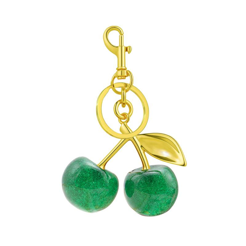 Keychain Cherry Bag Charm Wallet, Keychain Women Cute - Car Key Decoration for Leather Handbags, Cute