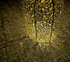 Girl Next Door 12" Tall Illuminated Fall Harvest Leaves Lantern