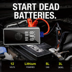 Car Battery Starter Kit with Air Compressor (7-in-1)