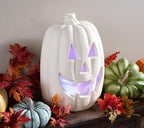 Hay & Harvest 15" Illuminated Pumpkin with Light Show
