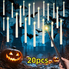 20 Pack Hanging Taper Candles with 6H Timer, Floating Flameless LED Candles with Wand Remote – 164Ft Fishing Line, Hooks – Magic Wand Candles for Halloween, Christmas, Party, Bedroom Decorations
