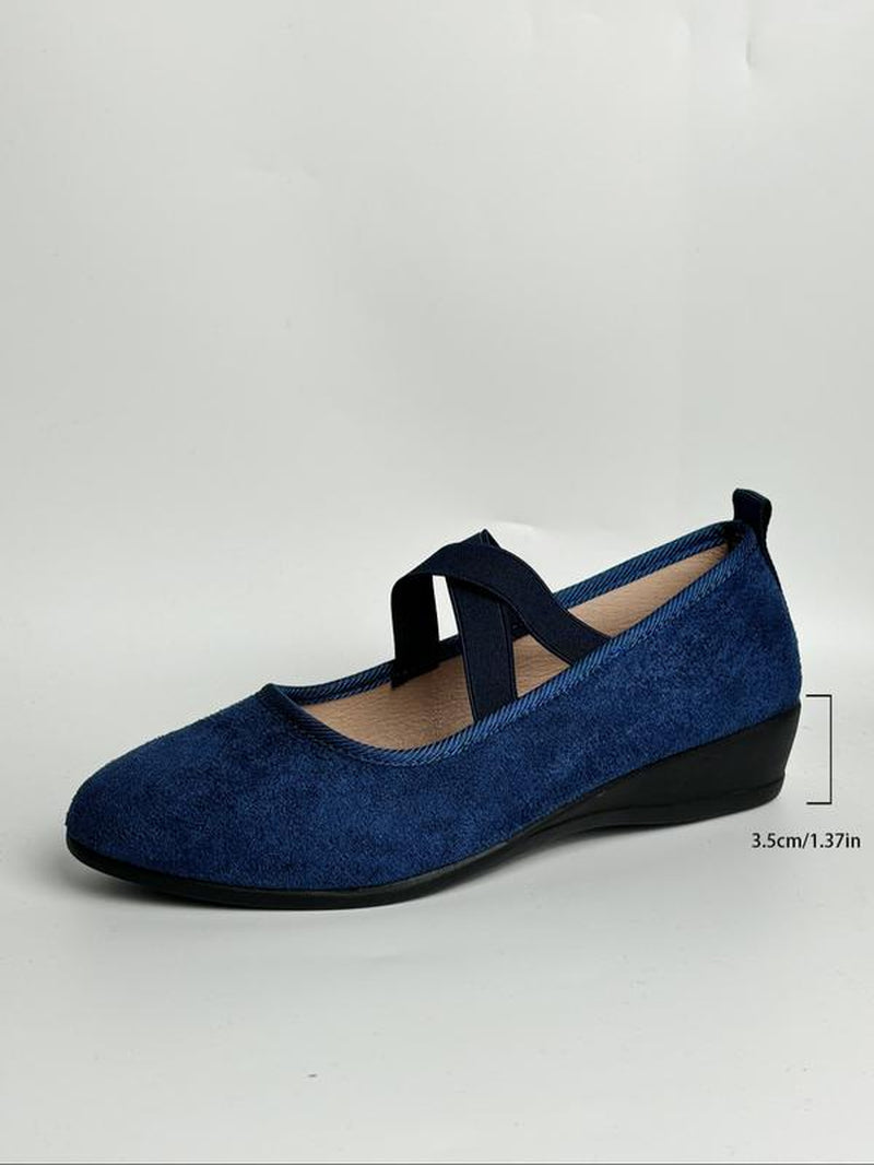 Corkys Closed Wedge Shoes for Women, Stylish Closed Toe Design in Faux Suede, Comfort and Style for Day or Night Wear