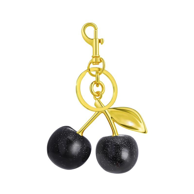 Keychain Cherry Bag Charm Wallet, Keychain Women Cute - Car Key Decoration for Leather Handbags, Cute