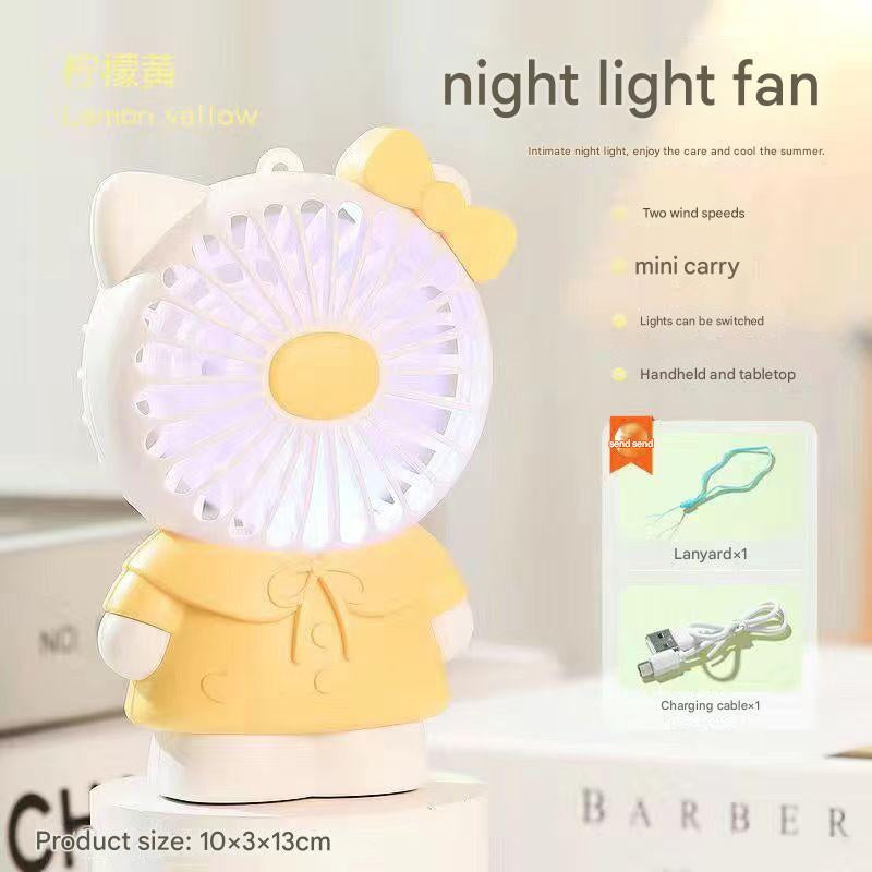 Handheld Mini Silent Fan USB Rechargeable Student Dormitory High Wind Fan Student Heat Relief Portable
