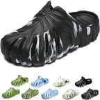 Variegated Monstera Shoes, Monstera Slippers for Women Men, Soft Non Slip Breathable Beach Monstera Slides