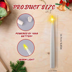 20 Pack Hanging Taper Candles with 6H Timer, Floating Flameless LED Candles with Wand Remote – 164Ft Fishing Line, Hooks – Magic Wand Candles for Halloween, Christmas, Party, Bedroom Decorations