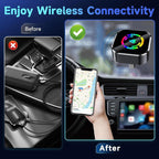 2025 Wireless Carplay Adapter for Iphone/Android - Fast Connection,No Latency,Hands-Free Call Wireless Adapter Electronic Charger Carplay Dongle