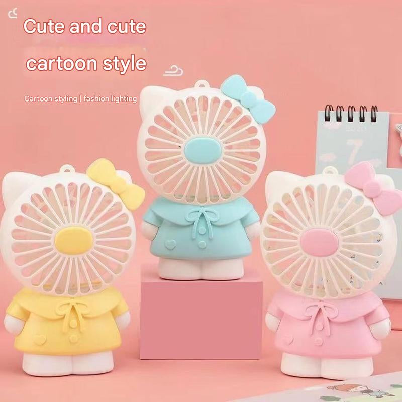 Handheld Mini Silent Fan USB Rechargeable Student Dormitory High Wind Fan Student Heat Relief Portable