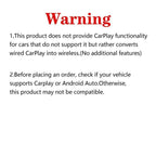 2025 Wireless Carplay Adapter for Iphone/Android - Fast Connection,No Latency,Hands-Free Call Wireless Adapter Electronic Charger Carplay Dongle