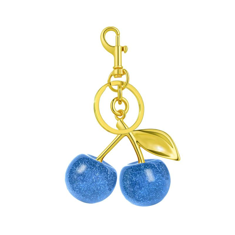 Keychain Cherry Bag Charm Wallet, Keychain Women Cute - Car Key Decoration for Leather Handbags, Cute