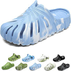 Variegated Monstera Shoes, Monstera Slippers for Women Men, Soft Non Slip Breathable Beach Monstera Slides