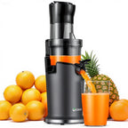 GDOR Cold Press Juicer 3.5" Feed Chute 150W Slow Masticating Extractor for Whole Fruits & Veggies Automatic Feed Easy Clean High Juice Yield