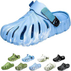 Variegated Monstera Shoes, Monstera Slippers for Women Men, Soft Non Slip Breathable Beach Monstera Slides