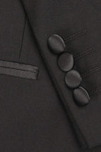 "Milan" Black Tuxedo Jacket Peak (Separates)-2